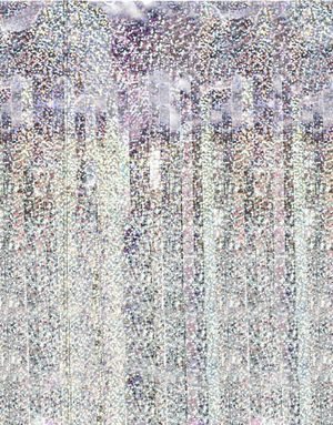 Holografisk Sølv Bakgrunn/Dørforheng 100x200 cm