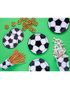 6 stk Papptallerkener 18 cm - Fotballparty