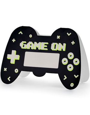 6 stk invitasjoner - Håndkontroll Game On