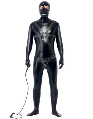 Sort Bondagekostume til Mænd