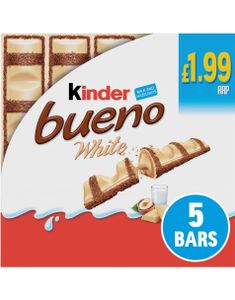 5-Pack Kinder Bueno White Sjokolade 97,5 gram