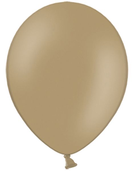 10 stk 27 cm - Cappuccino Farvet Balloner