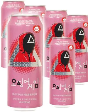 6 stk Squid Game Energy Drink Watermelon - Energidrik med Vandmelonsmag - Hel Æske 3 l (Korea)
