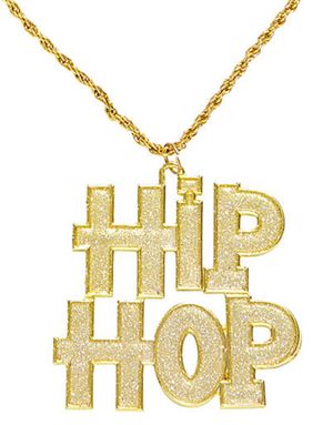 Hip Hop Guldfarvet Kostumesmykke