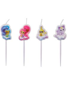4 stk Kagelys - Shimmer og Shine