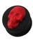 Smiling Red Skull - Sort Piercing Plug