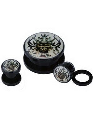 The King Of Poker - Sort Piercing Plug