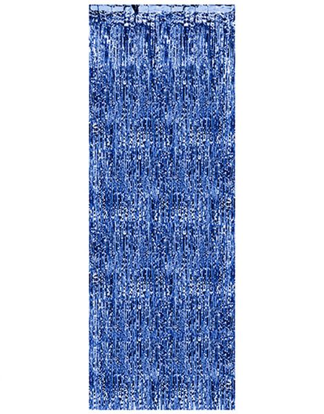 Blåt Metallisk Dørforhæng 250x90 cm