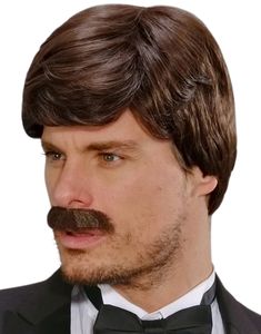 Brun George Deluxe Paryk - Kan Styles!