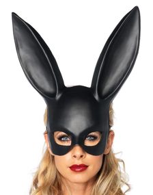 Dominatrix Sort Ariana Grande Inspireret Kaninmaske 36 cm