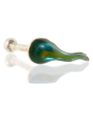 Tadpole Green - Næsepiercing i Ægte Sølv 925S