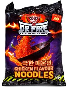 Dr. Fire Extreme Spicy Ramen Chicken Flavour Noodles 142 gram (Korea)