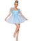 Frosted Organza Babydoll - Blå Kostymekjole til Dame