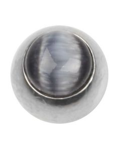 Katteøje Grå - 6 mm Stålkugle til 1,6 mm Stang