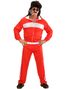 Rød 80’er Grilldress Herrekostume