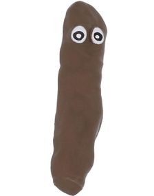 1stk Poop Formet Stressball med Øyne
