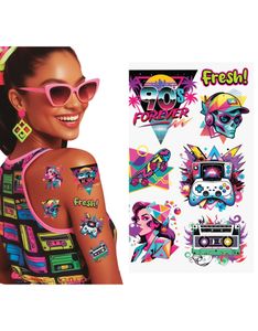 90's - 7 Midlertidige Tatovering