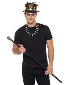 Voodoo Sæt med Hat, Smykke og Stok