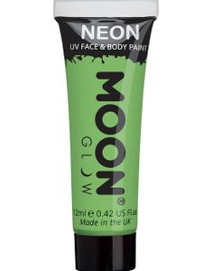Grøn Pastel Neon UV/Blacklight Ansigts- og Kropsmaling 12 ml