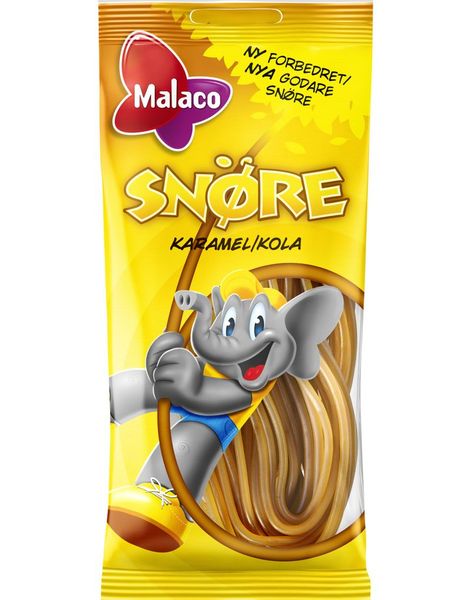 Pose med Malaco Karamelsnøre 94 gram