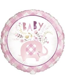 Baby Pink Elephant Folieballong 46 cm