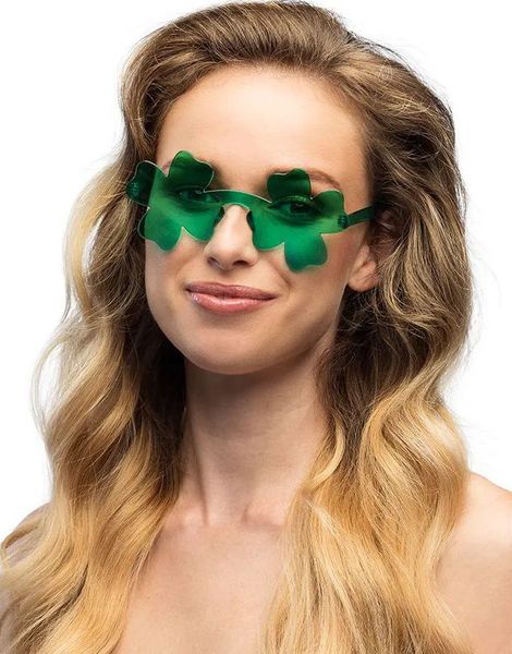 Grønne St. Patricks Day Briller