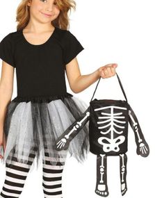 Trick or Treat - Skjelett Godtepose cm