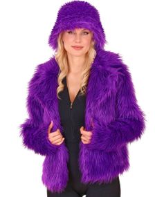 Lilla Plysjjakke til Dame