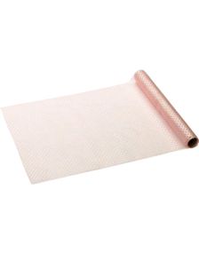 Rosa Skjellmønstret Bordløper i Polyester 32 cm x 3 meter
