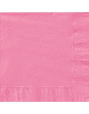 20 stk Rosa Servietter 33x33 cm