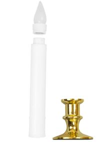 6 stk Led Stearinlys - Flimrende Flamme med Timer