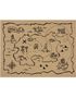 6 stk Bordbrikker Skattekart 40x30 cm - Pirates Party