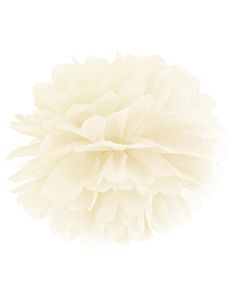 Cremefarvet Pom Pom 25 cm