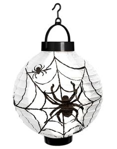 Lanterne med Edderkopmotiv og LED Lys 20 cm