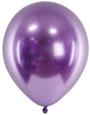50 stk 30 cm - Glossy Lilla Ballonger