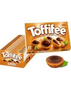 15 sk Toffifee - Hasselnød i Karamel med Nougat og Chokolade - Hel Æske 1,87 Kg