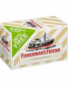24 stk Sukkerfri Fisherman's Friend med Smak av Honning & Sitron - Hel Eske 600 gram