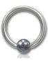 Silver BCR med Hematite ball Titan