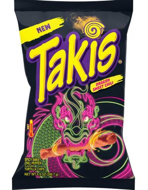 Takis Tortilla Chips - Dragon Sweet Chilli 100 Gram (USA Import - Meget Stærk)