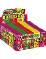 24 stk Zed Candy Screamers Dip & Lick - Slikkepinde med Sur Bruspulver - Hel Kasse 0,96 kg