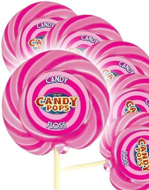 30 stk Store Kærligheder på Pind med Candyfloss- Hel Æske 2250 gram