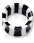 Stribet Sort og Hvid Piercing Tunnel