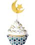 20 stk Cupcakeformer med 20 stk Kaketoppere - Eid Mubarak