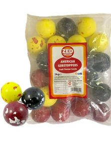 3 kg Zed Candy American Gobstoppers / Jawbreakers - Stor Pose med GIGANTISKE Evighetskuler