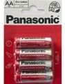 4 stk. Panasonic AA Zink Carbon Batterier