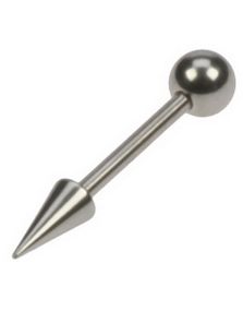 Øjenbrynspiercing med Rund Kugle & Long Spike