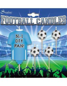 5 stk Manchester City Supportertrøye & Fotballer Kakelys