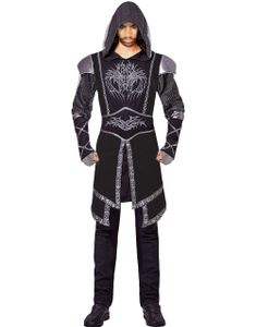 Sort Assassins Creed Inspireret Kostumeoverdel til Mænd