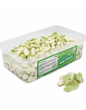 600 stk Mini Frogs - Boks med Vingummifrosker 1,02 kg