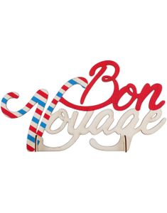 Bon Voyage Treskilt 30x17 cm